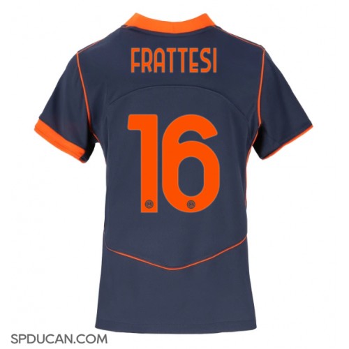 Zenski Nogometni Dres Inter Milan Davide Frattesi #16 Rezervni 2025-26 Kratak Rukav